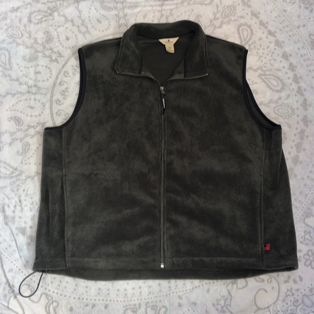 Woolrich 18018 Hunter Green Fleece Vest Size XL